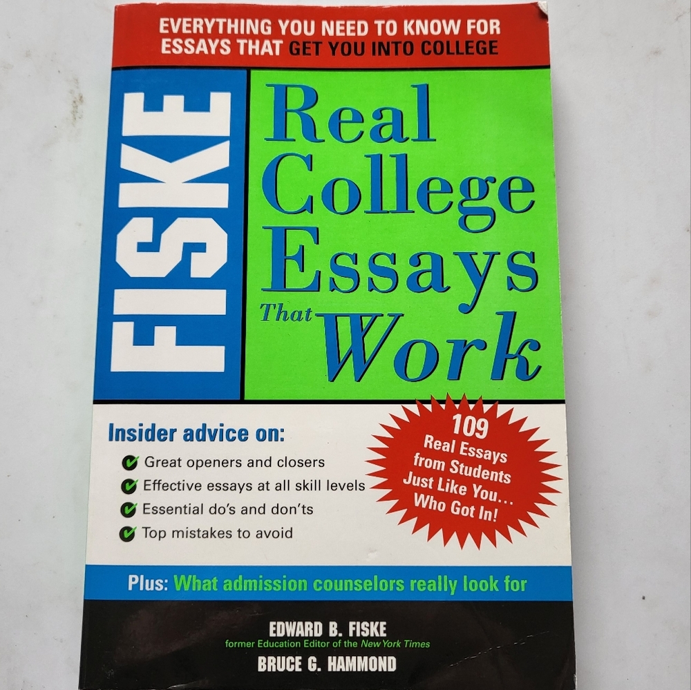 College essay book